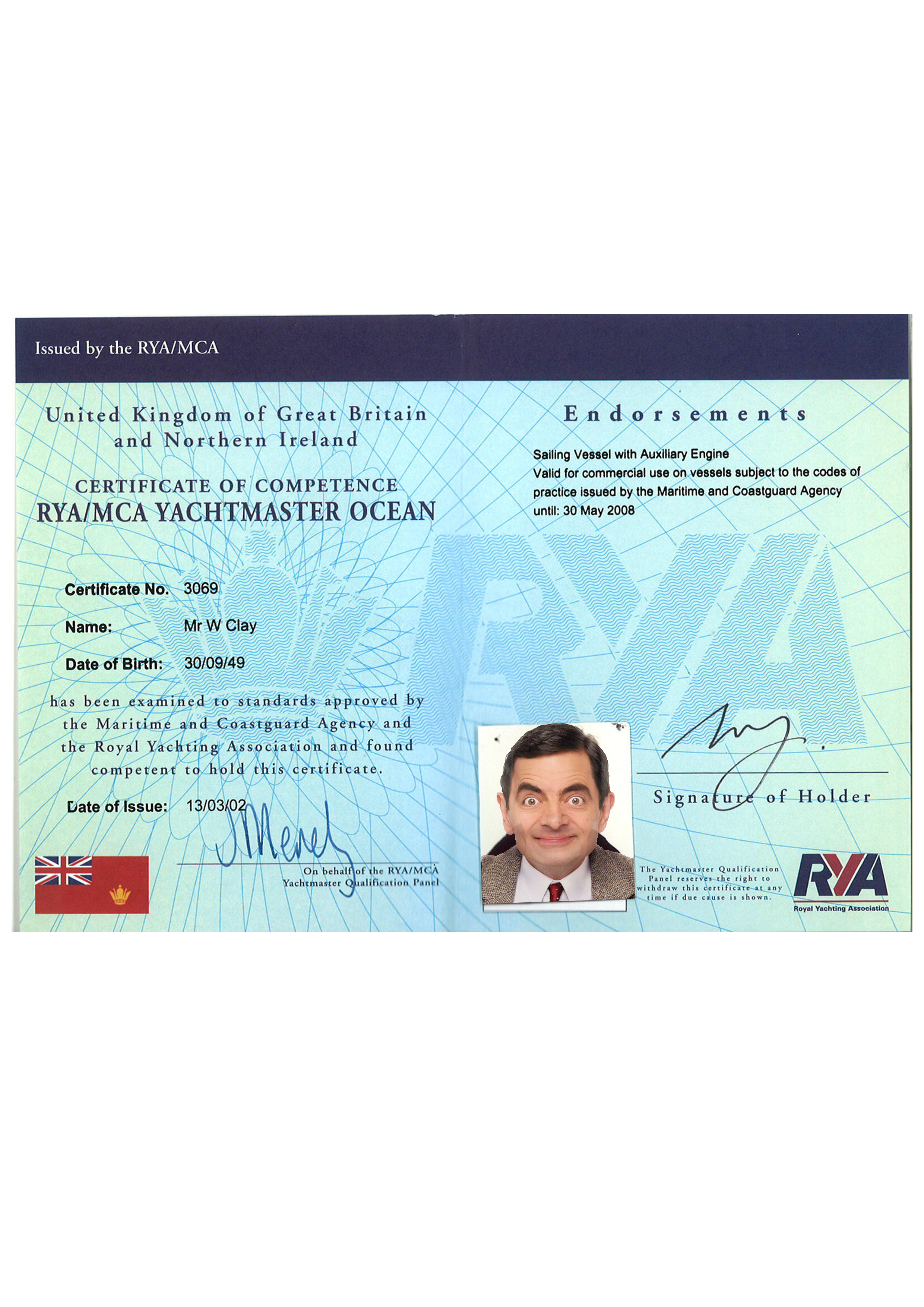 United Kingdom certificate of competence